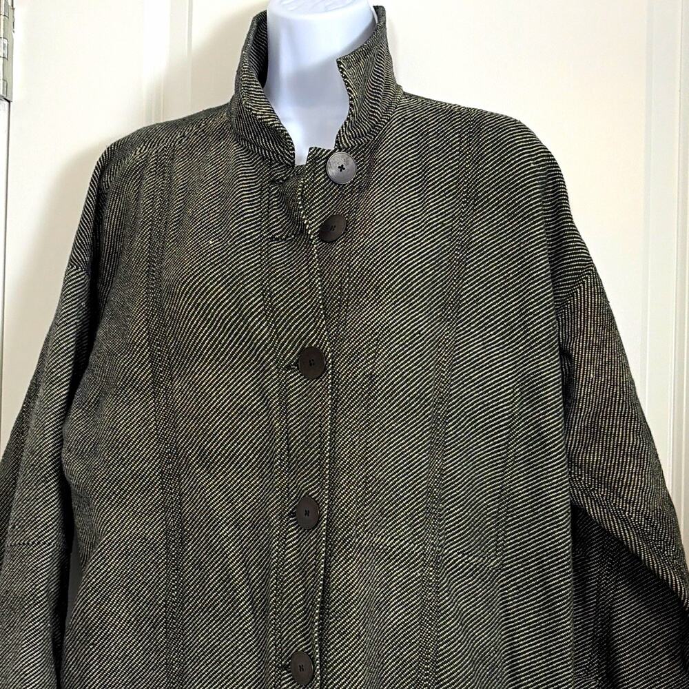 Seek collective Women’s Herringbone handloom woven duster Coat Size M